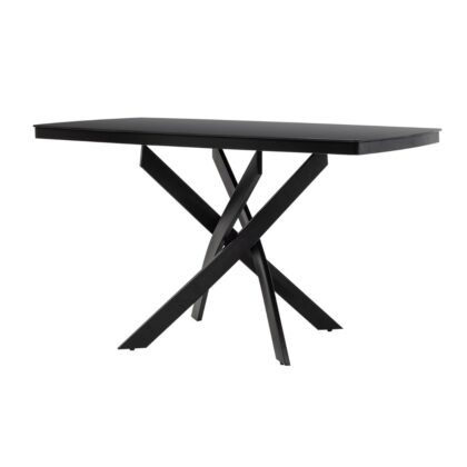 Τραπέζι Orion Μαύρο 135 x 80 x 75 Μέταλλο, Γυαλί 100-076