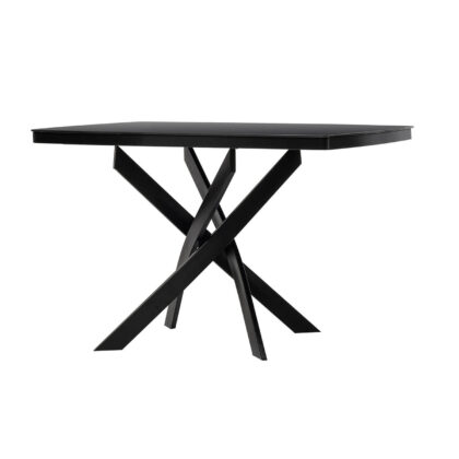 Τραπέζι Orion 120 Μαύρο 120 x 75 x 75 Μέταλλο, Γυαλί 100-080