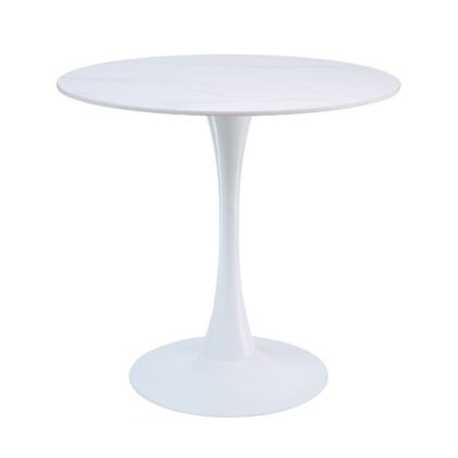 Τραπέζι Tiamo λευκό μάρμαρο Φ70εκ. 70 x  x 75 sintered stone 100-090