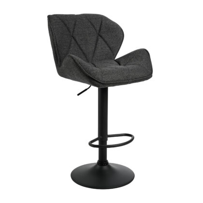 Σκαμπό Comfort Fabric Γκρι 53 x 52 x 91-111 Ύφασμα, Χρώμιο 200-049