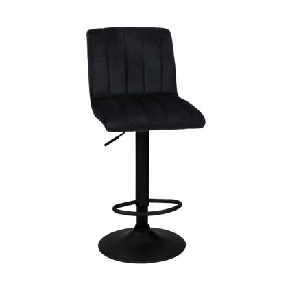 Σκαμπό Bono Μαύρο 40 x 51 x 91-111 Βελούδο, Μέταλλο 200-082