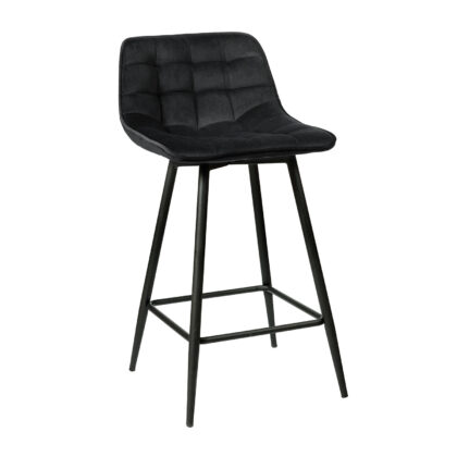 Σκαμπό Blend Μαύρο 43 x 40 x 88 Βελούδο, Μέταλλο 200-102