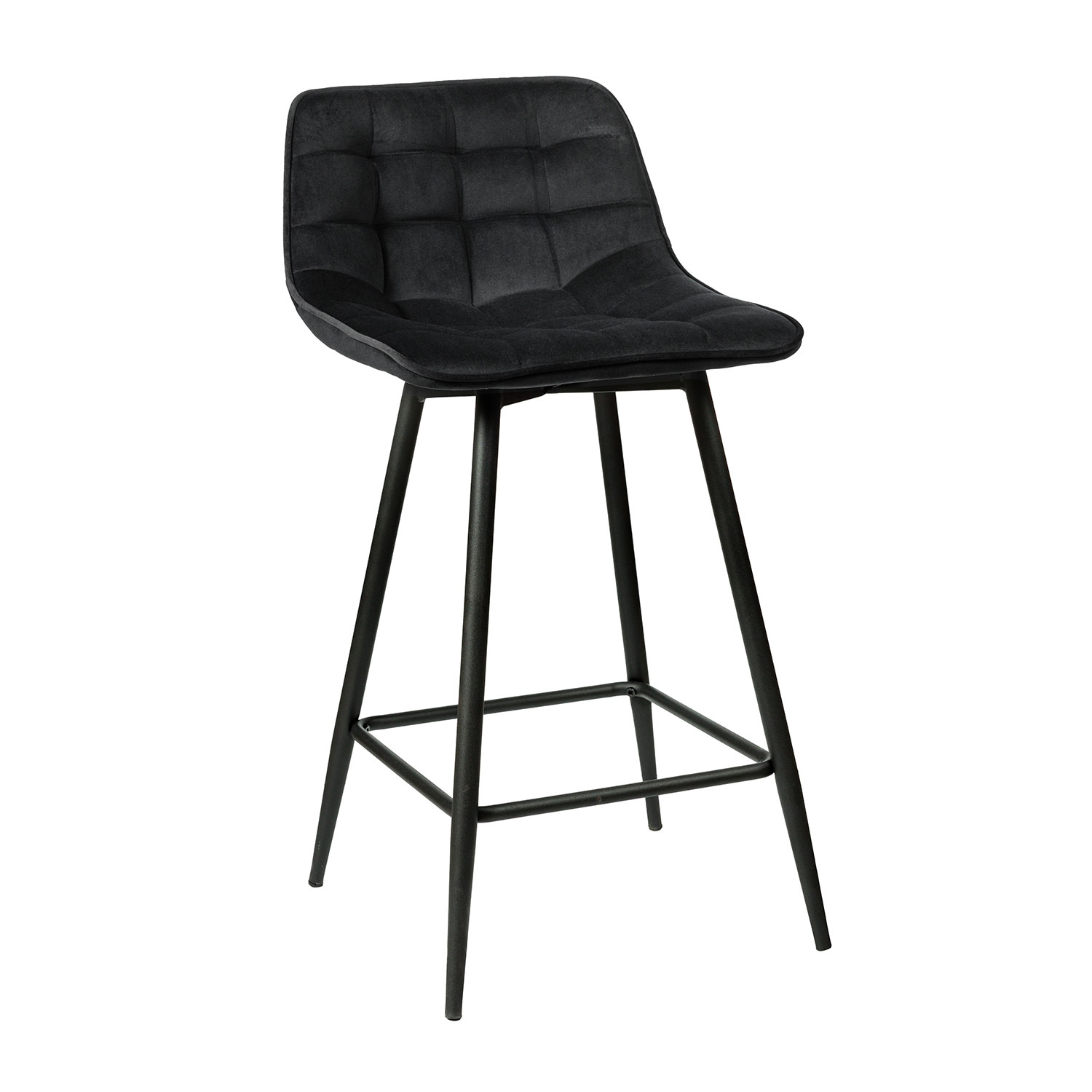 Σκαμπό Blend Μαύρο 43 x 40 x 88 Βελούδο, Μέταλλο 200-102