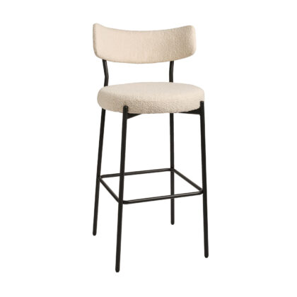 Σκαμπό Polo κρεμ 50 x 52 x 107 Μέταλλο, Ύφασμα 200-113