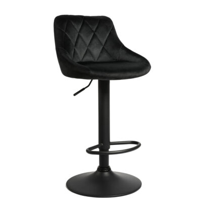 Σκαμπό Apple Μαύρο 47 x 51 x 85-105 Βελούδο, Μέταλλο 200-112