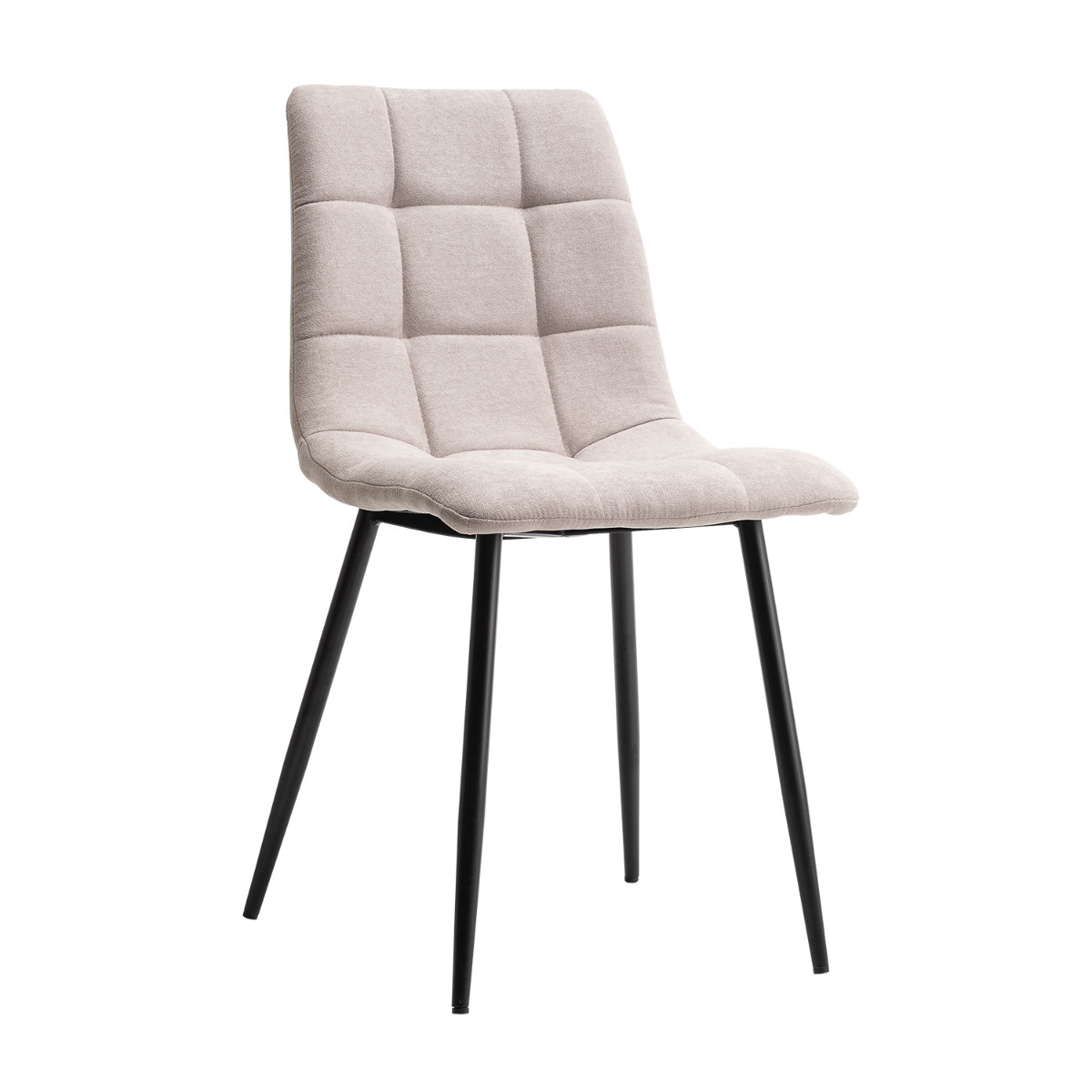 Καρέκλα Loris Μπεζ 46 x 54.5 x 89 Μέταλλο, Ύφασμα 300-027