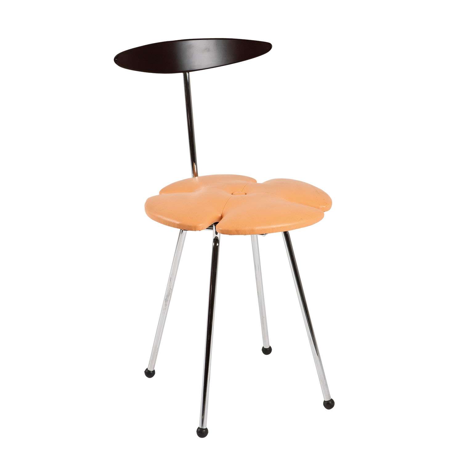 Καρέκλα Margarita Βέγγε 42 x 43 x 78 Χρώμιο, Τεχνόδερμα PVC 300-084