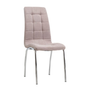 Καρέκλα Amelia Fabric Μπεζ 42 x 43 x 95 Ύφασμα, Χρώμιο Μπεζ