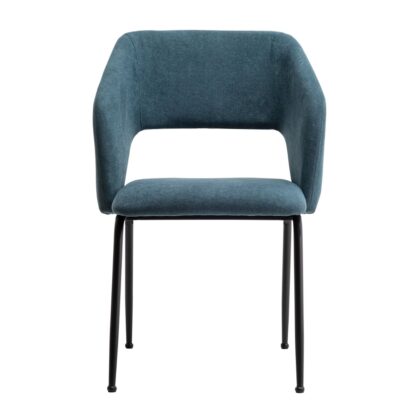 Πολυθρόνα Mona Πετρόλ 43 x 57 x 84 Μέταλλο, Ύφασμα 300-195