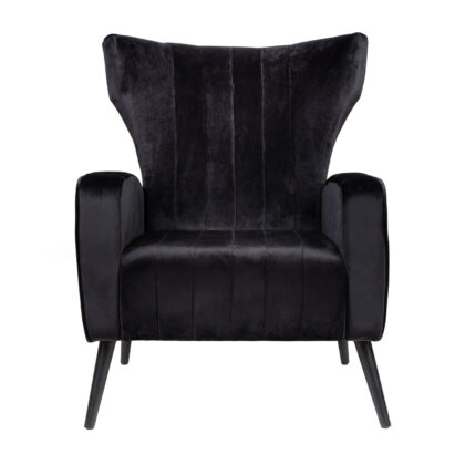 Πολυθρόνα Casandra Μαύρο 81 x 83 x 96 Βελούδο, Μέταλλο 300-278