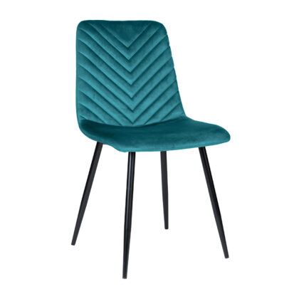 Καρέκλα Artemis Πετρόλ 44 x 55 x 89 Βελούδο, Μέταλλο 300-294