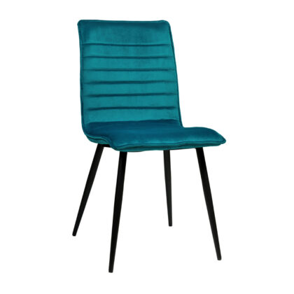 Καρέκλα Roberta Πετρόλ 45 x 58 x 90 Βελούδο, Μέταλλο 300-301