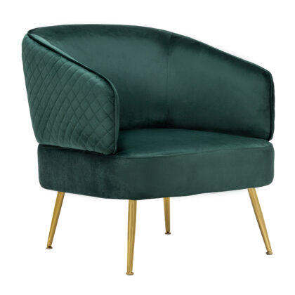 Πολυθρόνα Claire Κυπαρισσί 67 x 75 x 55 Βελούδο, Μέταλλο 300-329