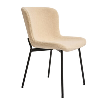 Καρέκλα Melina Κρέμ 48 x 59 x 80 Μέταλλο, Ύφασμα 300-335