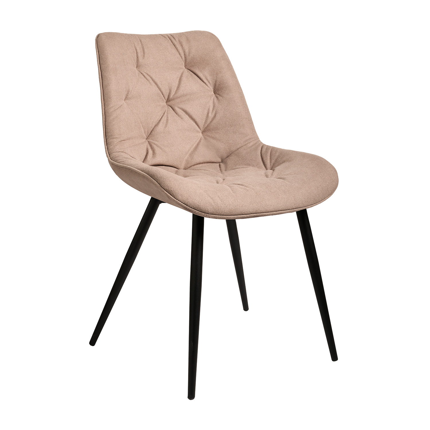 Καρέκλα Monica μπεζ 51 x 59 x 83 Μέταλλο, Ύφασμα 300-350