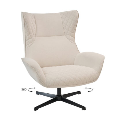 GOSSIP ΜΠΕΖ 90 x 87 x 105 Μέταλλο, Ύφασμα 300-357