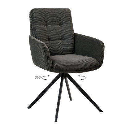 Πολυθρόνα Soren Γκρι 58 x 64 x 89 Μέταλλο, Ύφασμα 300-376