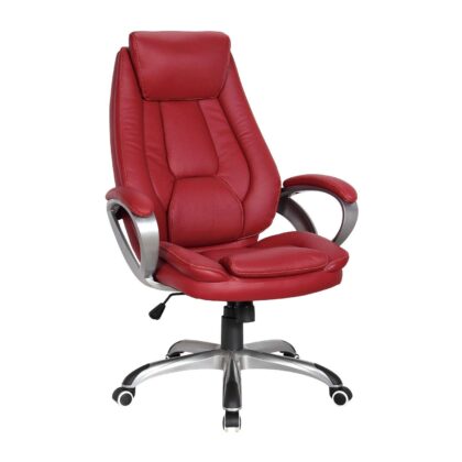 Καρέκλα Γραφείου Amanda Mπορντώ 76 x 72 x 113-123 Τεχνόδερμα PU, Πολυκαρβονικό 500-003