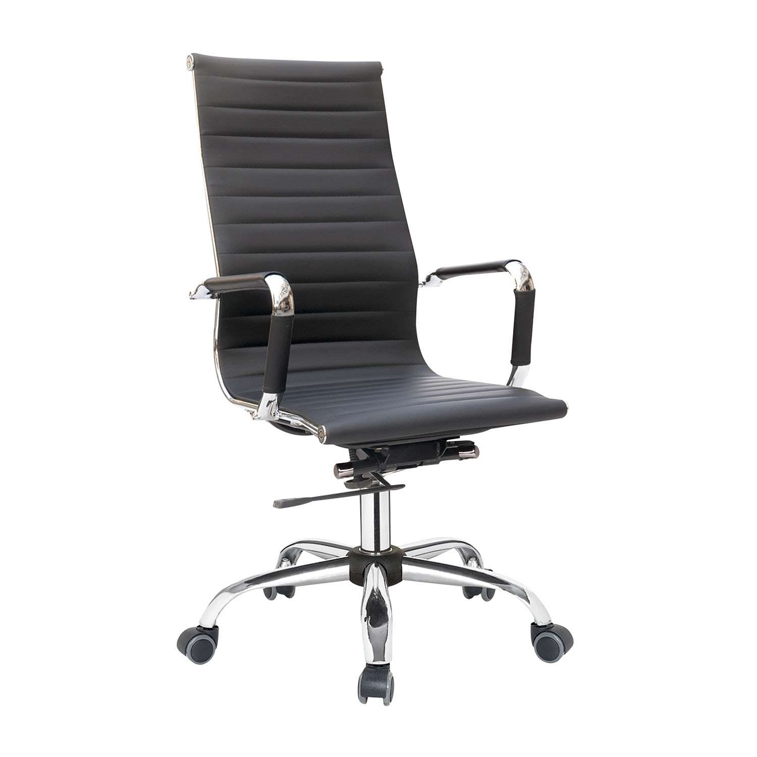 Καρέκλα Γραφείου Virginia Μαύρο 55 x 63 x 111-119 Μέταλλο, Τεχνόδερμα PU 500-005