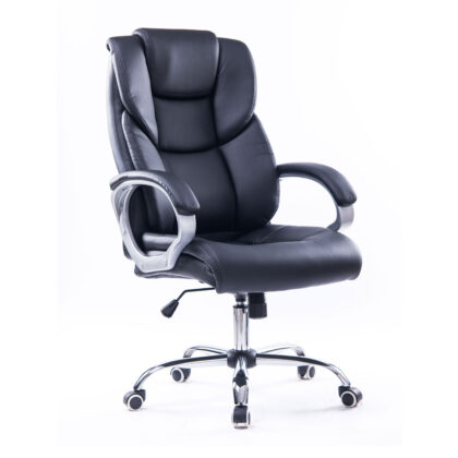 Καρέκλα Γραφείου Lili Μαύρο 65 x 73 x 109-119 Χρώμιο, Τεχνόδερμα PU 500-013