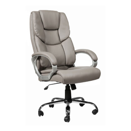 Καρέκλα Γραφείου Lili Γκρι 65 x 73 x 109-119 Χρώμιο, Τεχνόδερμα PU 500-078