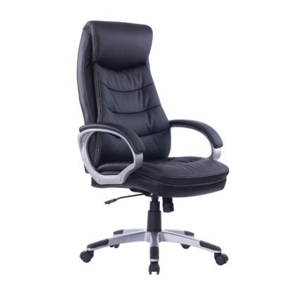 Καρέκλα Γραφείου Marietta Μαύρο 67 x 68 x 117-127 Τεχνόδερμα PU, Πολυκαρβονικό 500-073