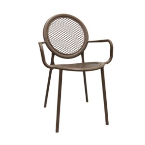 Πολυθρόνα Zenia Μόκα 54 x 57 x 90 Μέταλλο Μόκα