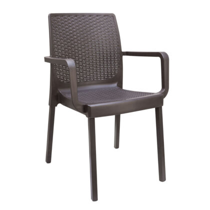 Πολυθρόνα Kasia Καφέ 54 x 51 x 84.5 Μέταλλο, Πολυπροπυλένιο (PP) 900-112