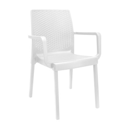 Πολυθρόνα Kasia Λευκό 54 x 51 x 84.5 Μέταλλο, Πολυπροπυλένιο (PP) 900-113