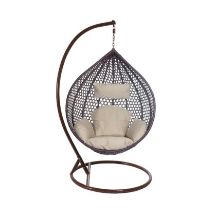 Κούνια-Φωλιά Anais Dark Brown Φ105 x x 195 Wicker, Μέταλλο 900-214