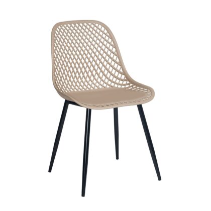 Καρέκλα Lida Μόκα 47 x 54 x 84 Μέταλλο, Πολυπροπυλένιο (PP) 900-231