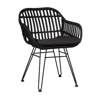 Πολυθρόνα Malibu Black 61 x 63 x 80 Wicker 900-239