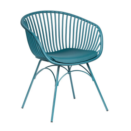 Πολυθρόνα Quasar  Πετρόλ 59.50 x 55 x 78 Μέταλλο, Πολυπροπυλένιο (PP) 900-246