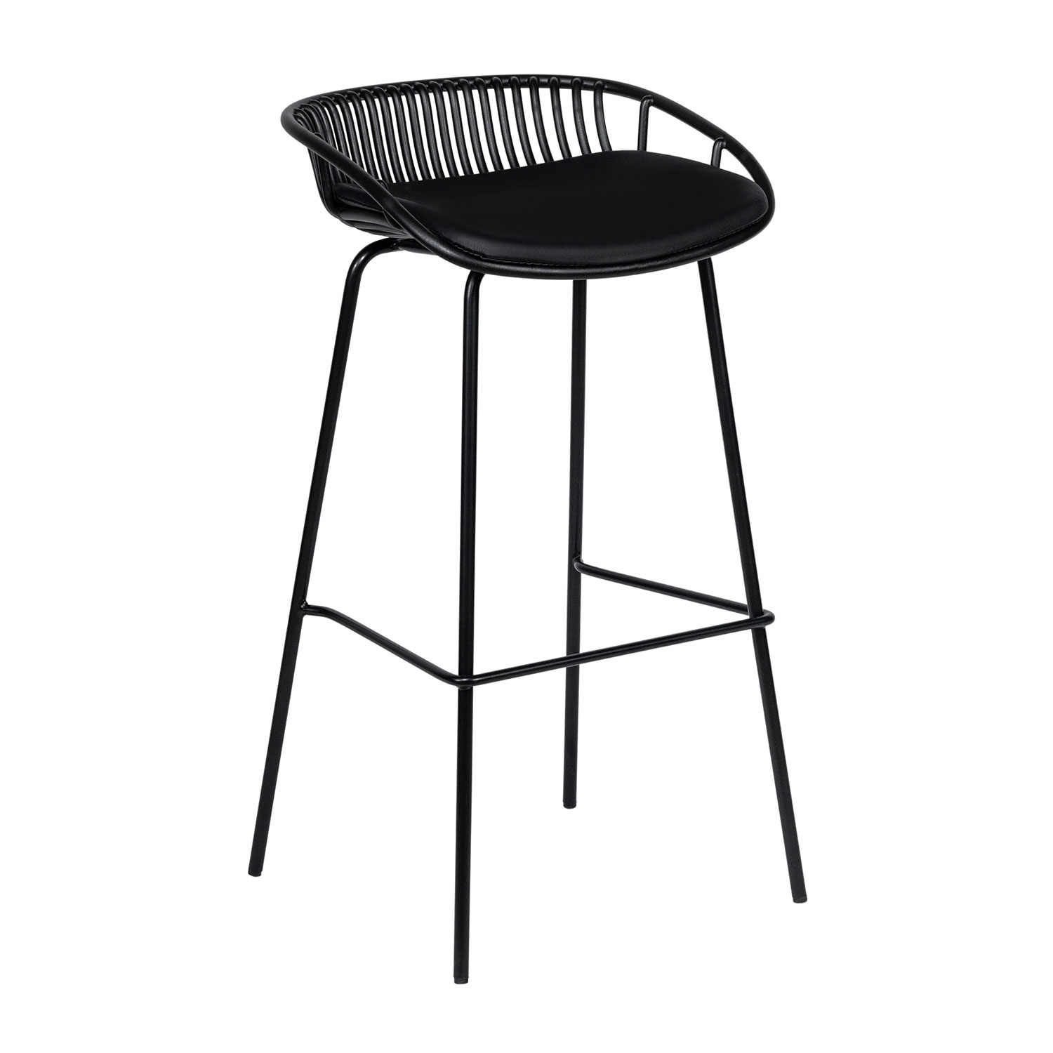 Σκαμπό Aperol Μαύρο 45 x 49 x 88 Μέταλλο, Πολυπροπυλένιο (PP) 900-250