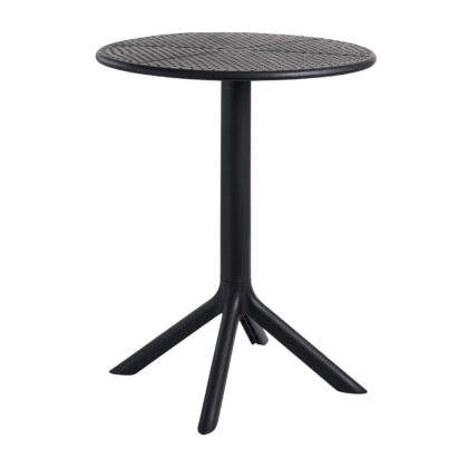 Τραπέζι Moreno Μαύρο Φ60 x  x 76 Πολυπροπυλένιο (PP) 900-307