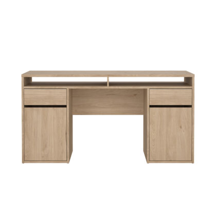 Function Plus γραφείο με 2 ντουλάπια και 2 συρτάρια 149x48x77,4εκ. Jackson Hickory