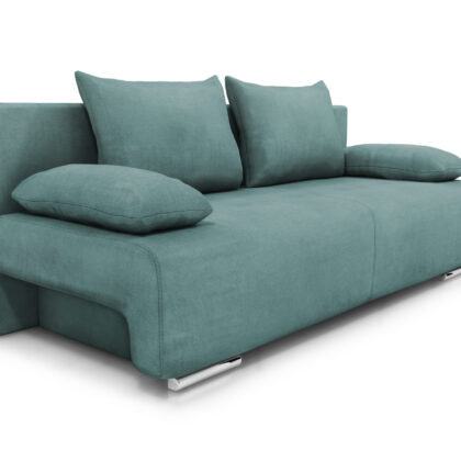 GEORGIA Καναπές κρεβάτι με αποθηκευτικό χώρο 194x93εκ. Μέντα