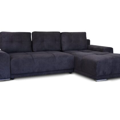 Havana-M Γωνιακός καναπές κρεβάτι με αποθηκευτικό χώρο 270x181x89εκ. Γκρι Σκούρο Δεξιά Γωνία