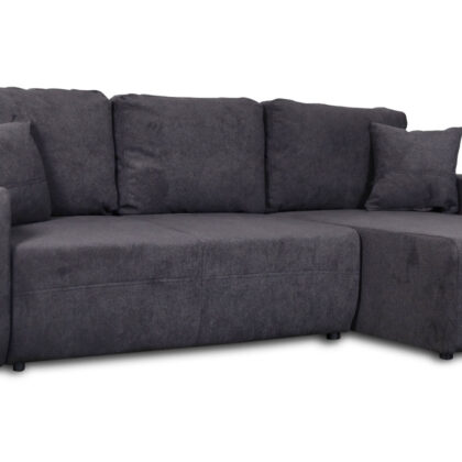 Amaretto Γωνιακός καναπές κρεβάτι με αποθηκευτικό χώρο 240x149εκ. Γκρι σκούρο Αναστρέψιμη γωνία