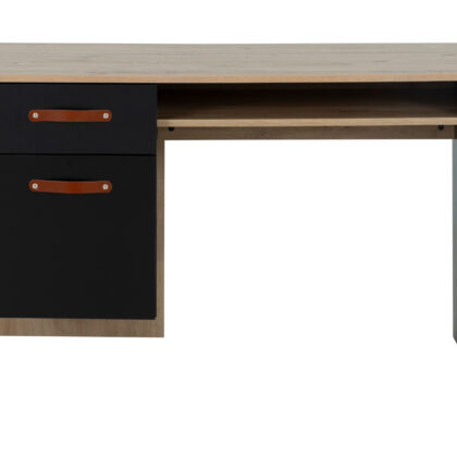 Arthus Γραφείο με ένα συρτάρι και ένα ντουλάπι 122x56x75εκ. Artisan Oak / Black
