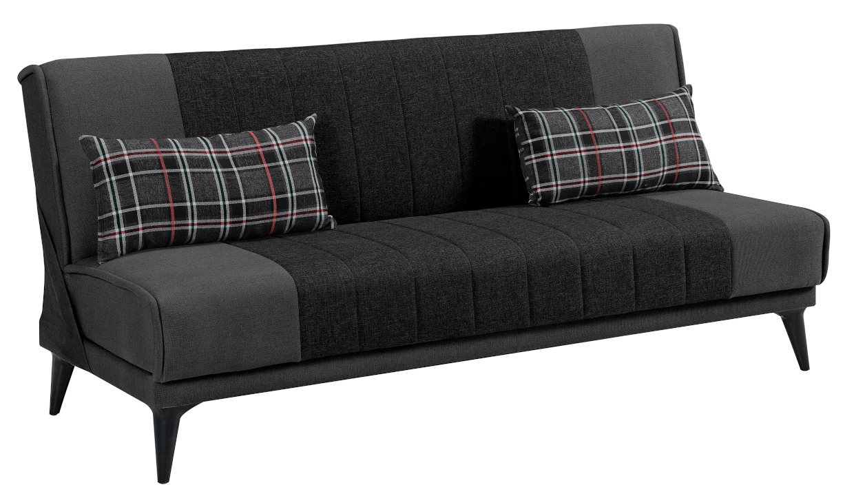 Chaplin καναπές κρεβάτι 188x80εκ. Γκρι σκούρο-Γκρι ανοιχτό