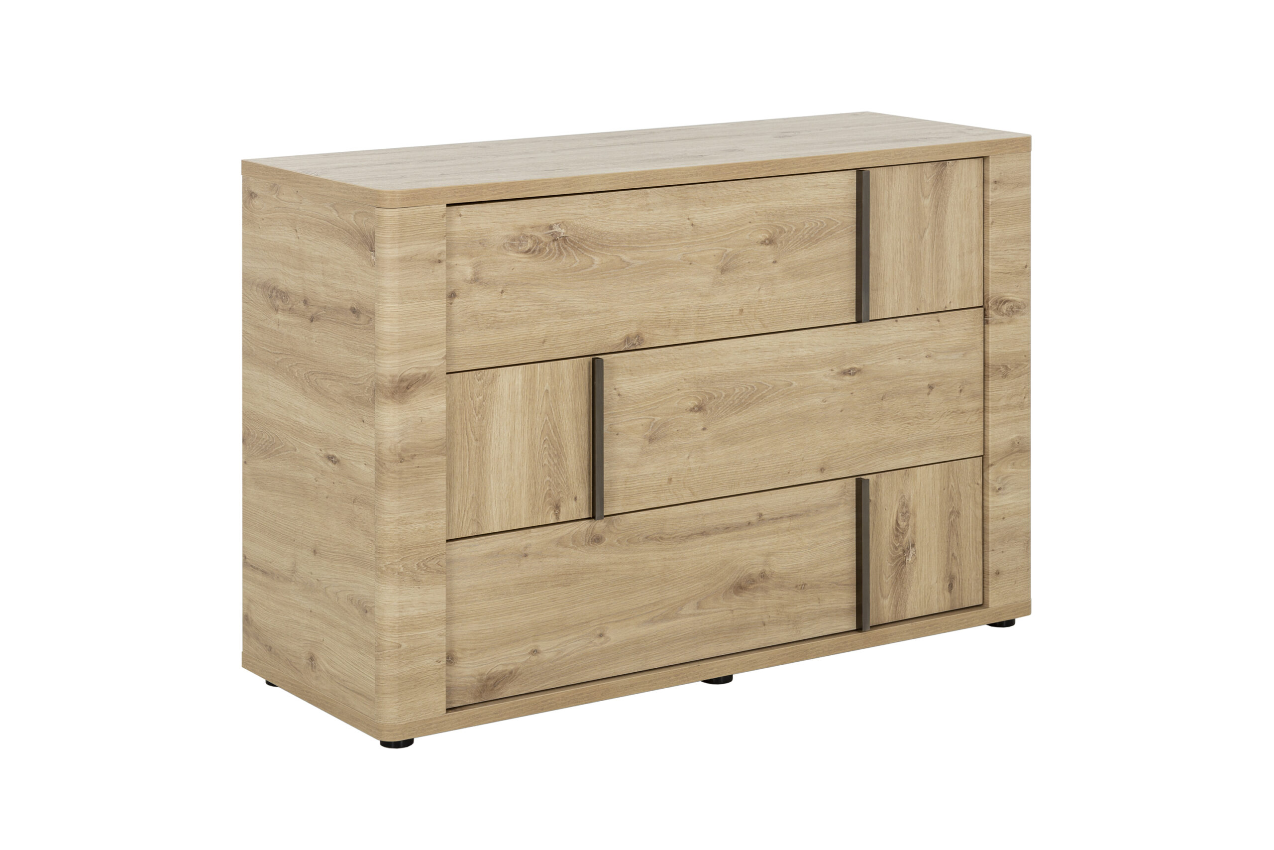 Confidence συρταριέρα με 3 συρτάρια 121x 45x80εκ. Artisan Oak