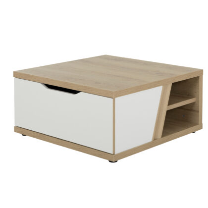 Epura τραπεζάκι σαλονιού 81x81x39εκ. Silva Oak / White