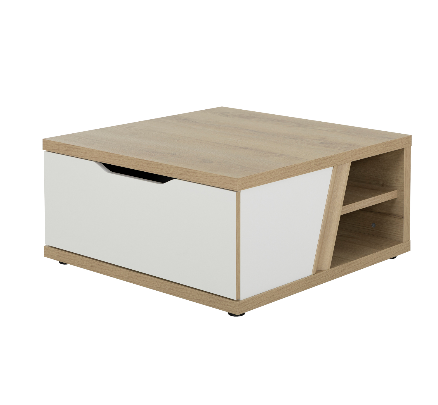 Epura τραπεζάκι σαλονιού 81x81x39εκ. Silva Oak / White