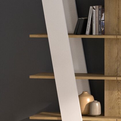 Epura βιβλιοθήκη 90x40x187εκ. Silva Oak / Λευκό