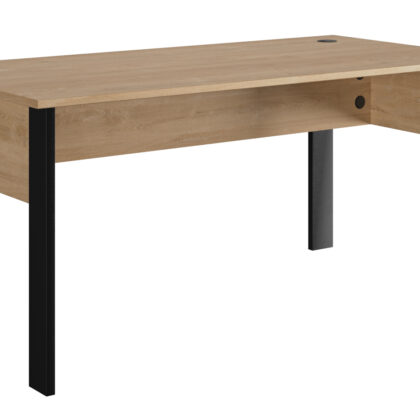 Faro γραφείο 160x80x74εκ. Blond Oak / Μαύρο