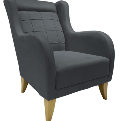 Karlina μπερζέρα 76x84x95εκ. Γκρι