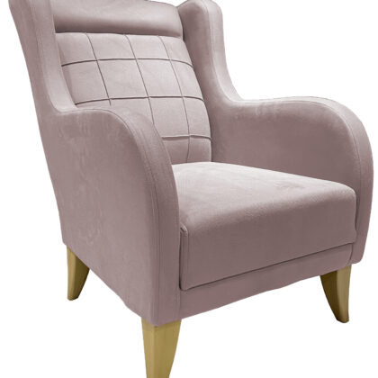 Karlina μπερζέρα 76x84x95εκ. Dusty Pink