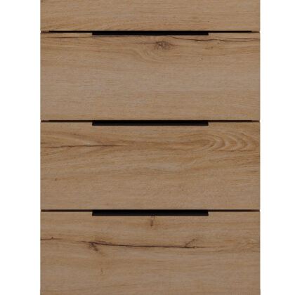 Lucian συρταριέρα με 4 συρτάρια 48x45x98εκ. Helvezia Oak