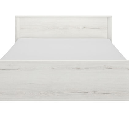 Lugano κρεβάτι διπλό 209x146x80εκ. ( για στρώμα 140x190εκ. ή 140x200εκ. ) Whitewashed Oak